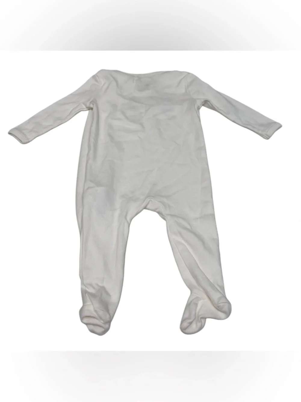 Pottery Barn Kids One Piece 100 Organic Cotton‎ White Size 6-9 Month